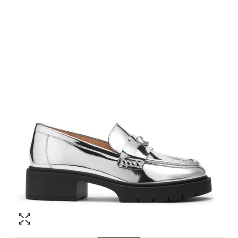 Coach Women's Leah Patent Slip On Loafer Flats Size 5.5